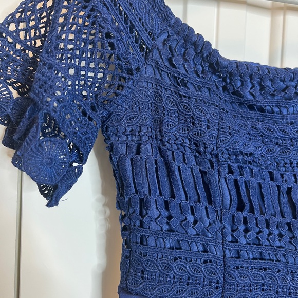 Size xs crochet pattern royal blue Francesca’s dress - Picture 9 of 10